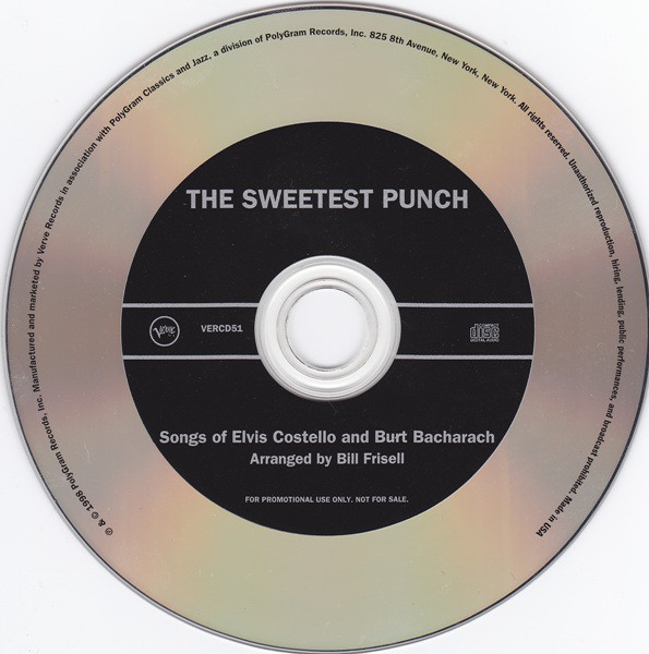 Elvis Costello And Burt Bacharach  The Sweetest Punch : CD